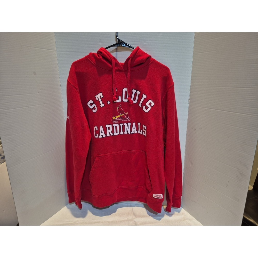 Stitches Red St. Louis Cardinals Pullover Hoodie